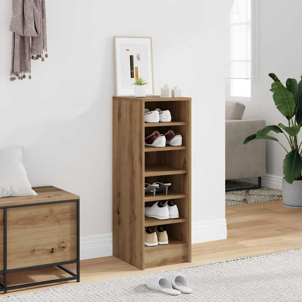 vidaXL Pantofar, stejar artizanal, 32x35x92 cm lemn prelucrat