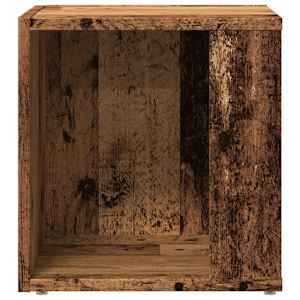 Odkládací stolek old wood 33 x 33 x 34 cm kompozitní dřevo - obrázek 6