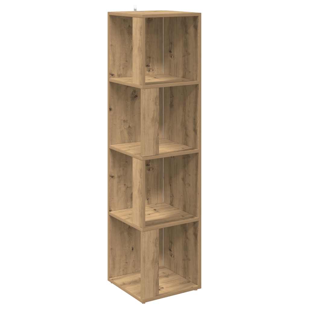 vidaXL Rohová skříňka dub artisan 33 x 33 x 132 cm kompozitní dřevo