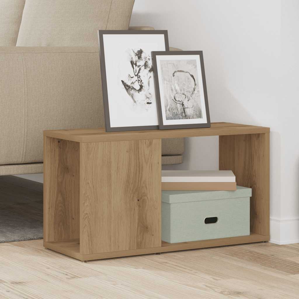 vidaXL Tv-meubel 60x24x32 cm bewerkt hout artisanaal eikenkleur afbeelding