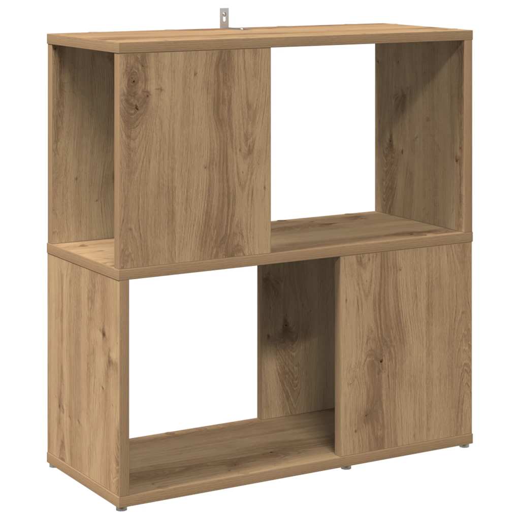 vidaXL Knihovna dub artisan 60 x 24 x 63 cm kompozitní dřevo