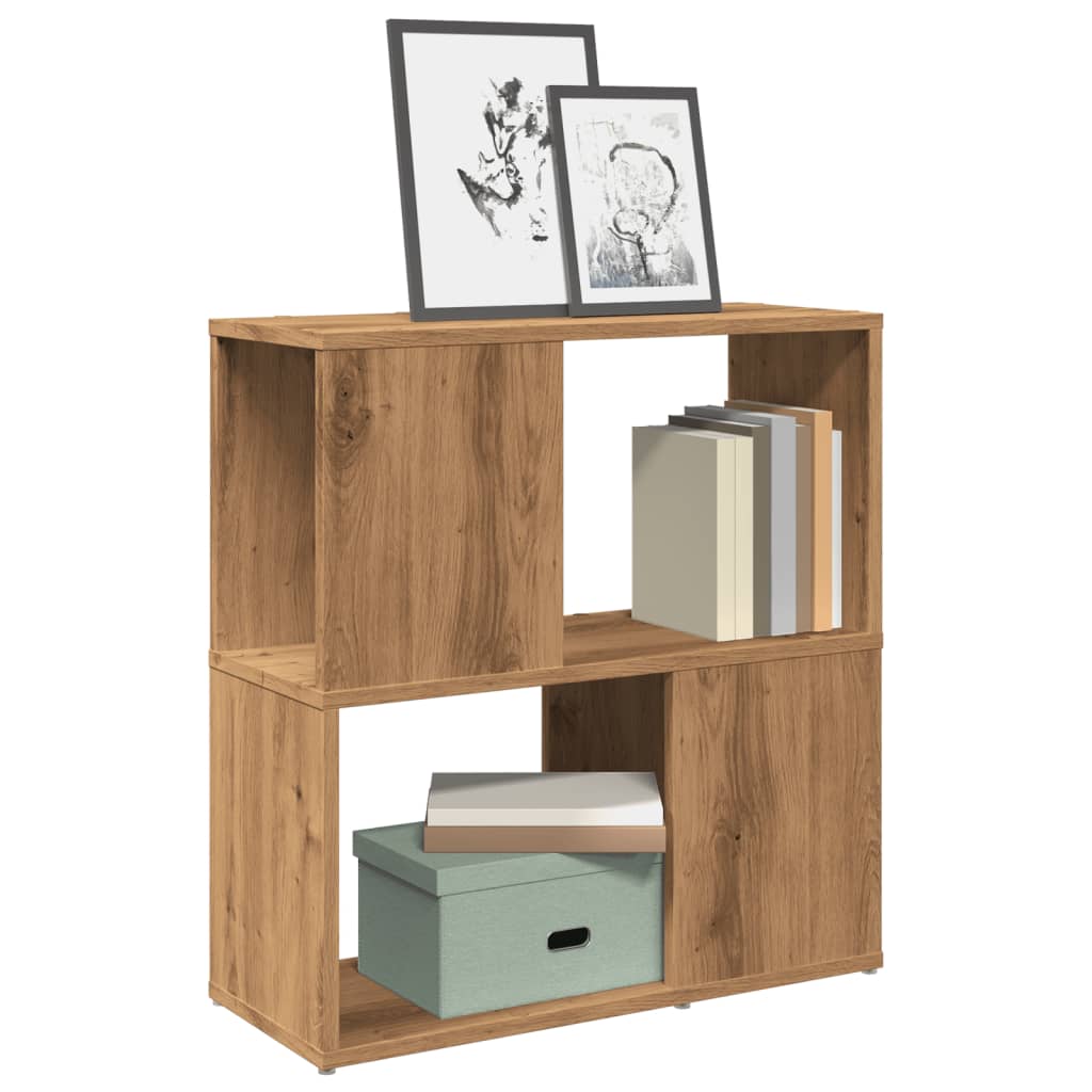 vidaXL Bücherschrank Artisan-Eiche 60x24x63 cm Holzwerkstoff