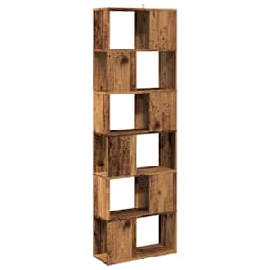 Knihovna / dělicí stěna old wood 60 x 24 x 186 cm - obrázek 6
