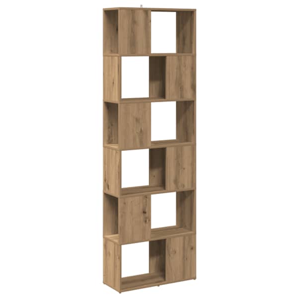 vidaXL raamatukapp/toajagaja Artisan tamm 60x24x186 cm