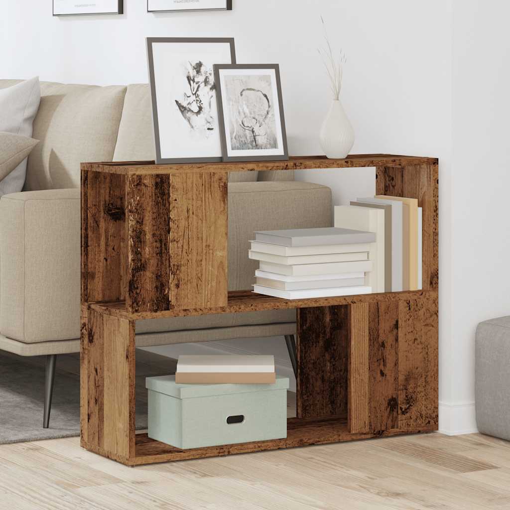 vidaXL Boekenkast/kamerscherm 80x24x63 cm oud houtkleurig afbeelding
