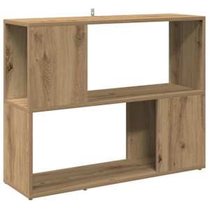 vidaXL raamatukapp/toajagaja Artisan tamm 80x24x63 cm