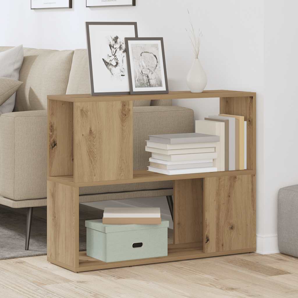 vidaXL Boekenkast/kamerscherm 80x24x63 cm artisanaal eikenkleur afbeelding