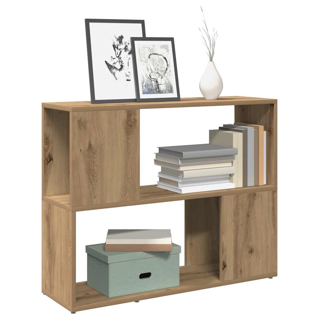 vidaXL Bücherregal/Raumteiler Artisan-Eiche 80x24x63 cm