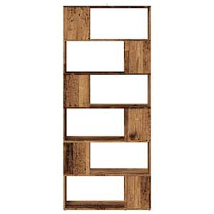 Knihovna / dělicí stěna old wood 80 x 24 x 186 cm - obrázek 4