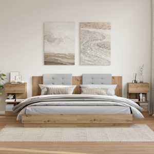 vidaXL Bedside Cabinets 2 pcs Artisan Oak 40x35x65 cm Engineered Wood