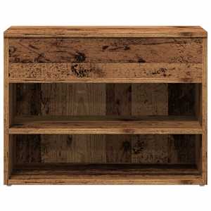 Lavice s botníkem old wood 60 x 30 x 45 cm kompozitní dřevo - obrázek 4