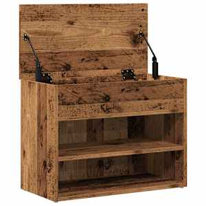 Lavice s botníkem old wood 60 x 30 x 45 cm kompozitní dřevo - obrázek 7
