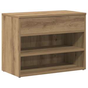 Lavice s botníkem dub artisan 60 x 30 x 45 cm kompozitní dřevo - obrázek 2