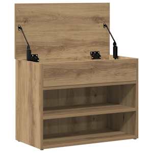 Lavice s botníkem dub artisan 60 x 30 x 45 cm kompozitní dřevo - obrázek 4