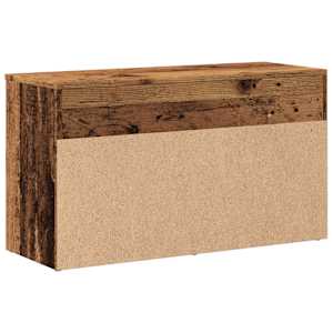 Lavice s botníkem old wood 80 x 30 x 45 cm kompozitní dřevo - obrázek 6