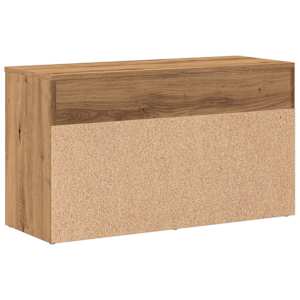 Lavice s botníkem dub artisan 80 x 30 x 45 cm kompozitní dřevo - obrázek 5