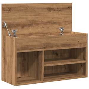 Lavice s botníkem dub artisan 80 x 30 x 45 cm kompozitní dřevo - obrázek 8