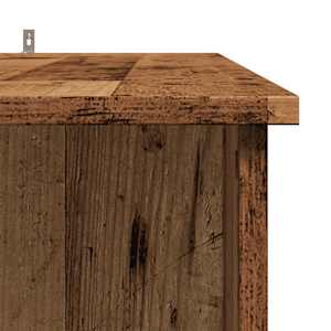 Barový stůl s regálem old wood 102x50x103,5 cm kompozitní dřevo - obrázek 7