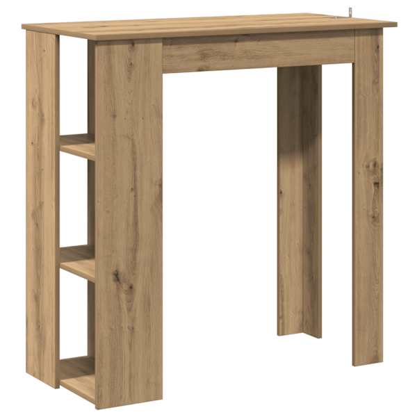 vidaXL baarilaud riiuliga Artisan tamm 102x50x103,5 cm tehispuit