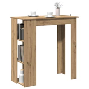 Barový stůl s regálem dub artisan 102 x 50 x 103,5 cm kompozit - obrázek 3