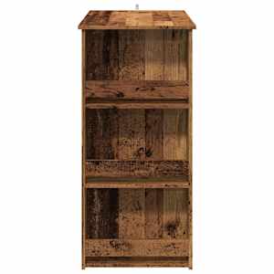 Barový stůl s úložným regálem old wood 102 x 50 x 103,5 cm - obrázek 5