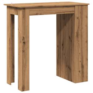 Barový stůl s úložným regálem dub artisan 102 x 50 x 103,5 cm - obrázek 6