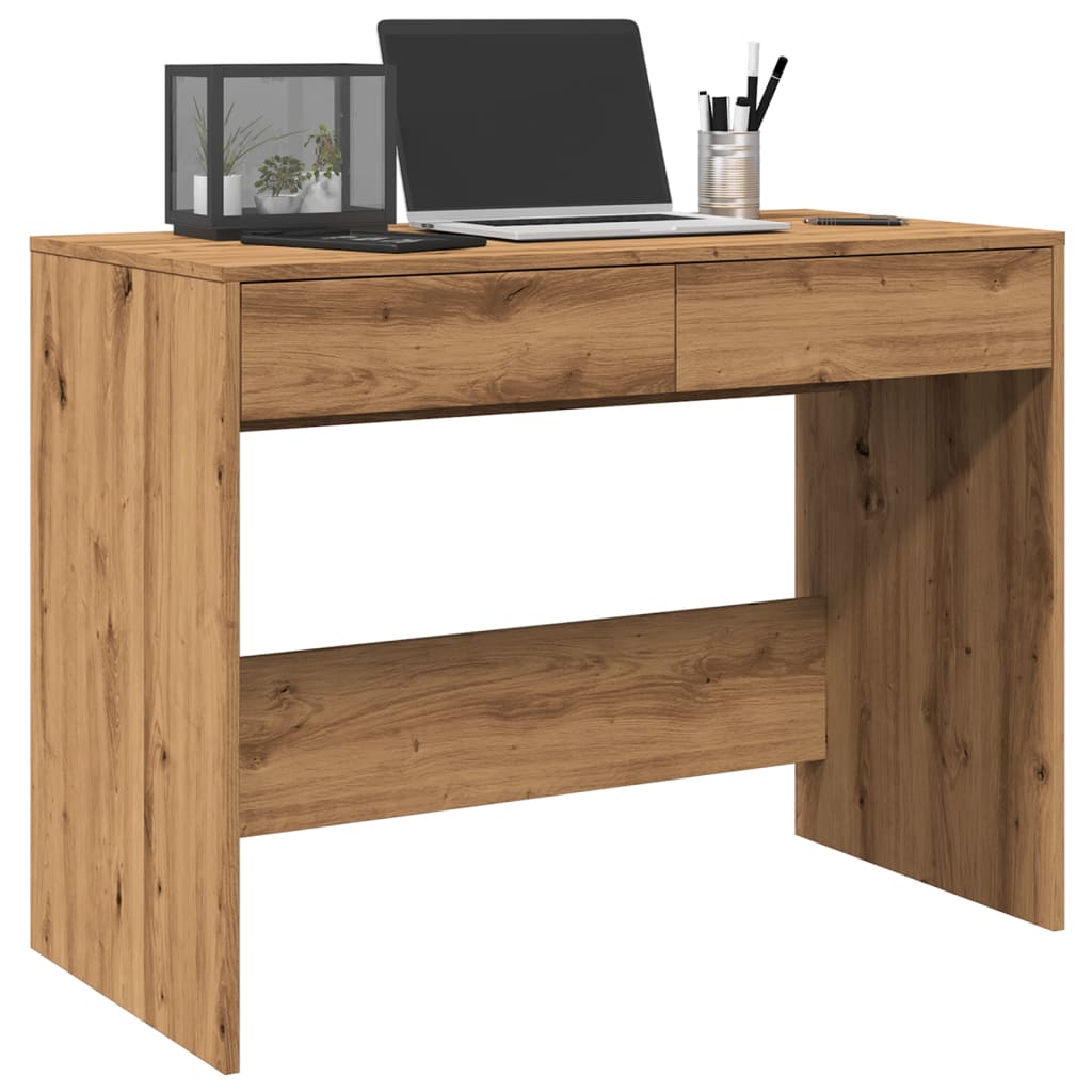 vidaXL Schreibtisch Artisan-Eiche 101x50x76,5 cm Holzwerkstoff