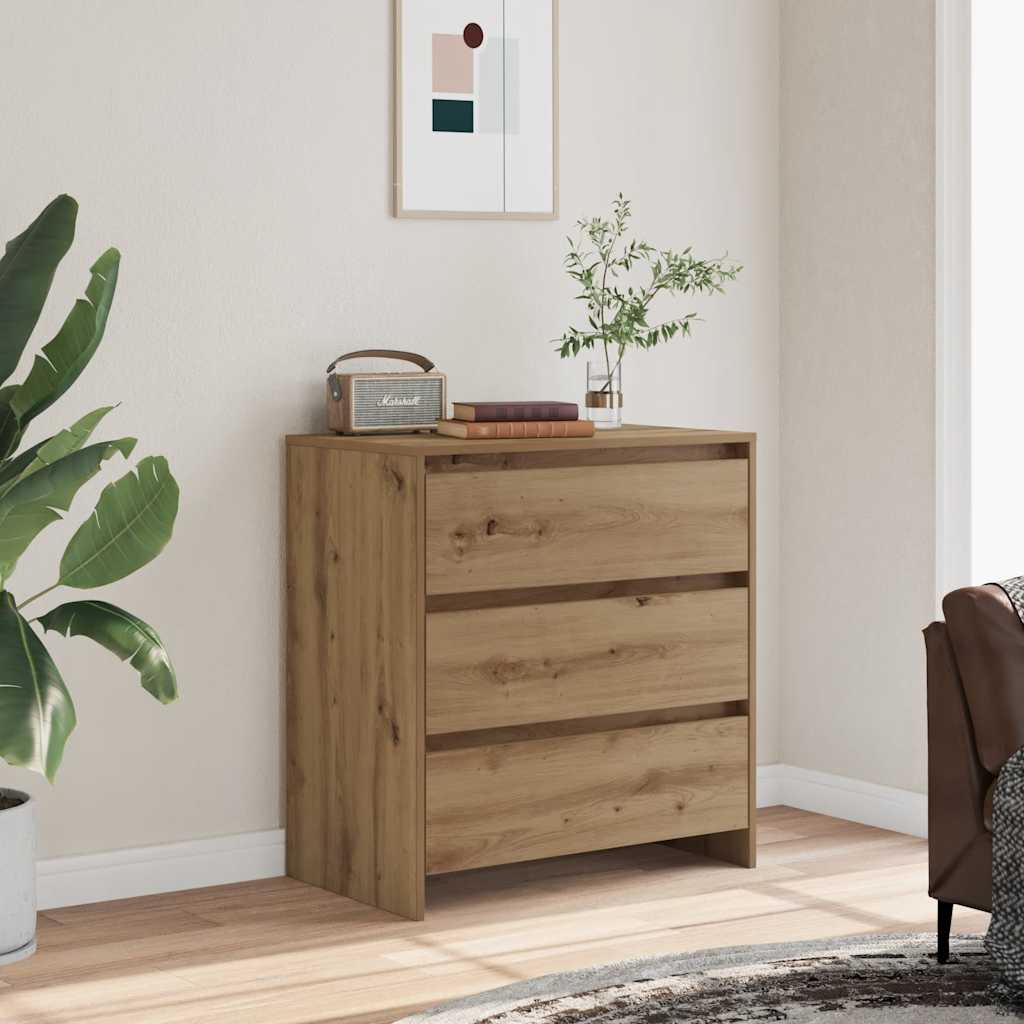 vidaXL Dulap, stejar artizanal, 70x41x75cm, lemn prelucrat