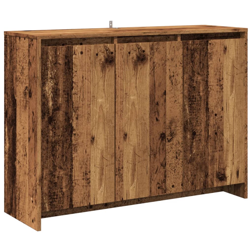 vidaXL Příborník old wood 102 x 33 x 75 cm kompozitní dřevo