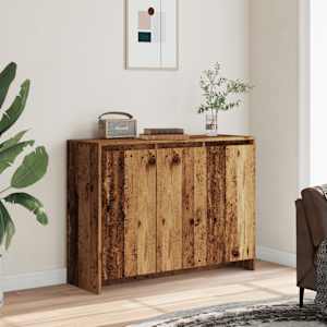 Příborník old wood 102 x 33 x 75 cm kompozitní dřevo - obrázek 3