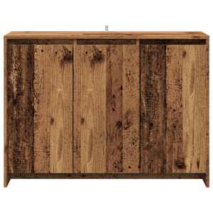 Příborník old wood 102 x 33 x 75 cm kompozitní dřevo - obrázek 4