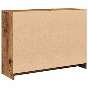 Příborník old wood 102 x 33 x 75 cm kompozitní dřevo - obrázek 6