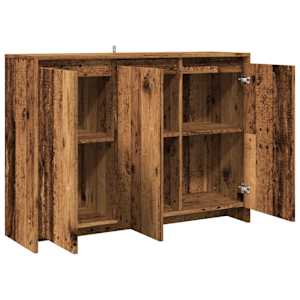 Příborník old wood 102 x 33 x 75 cm kompozitní dřevo - obrázek 7