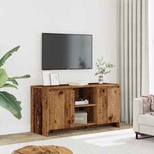 TV skříňka old wood 102 x 37,5 x 52,5 cm kompozitní dřevo - obrázek 3