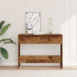Konzolový stolek old wood 100 x 35 x 76,5 cm kompozitní dřevo - obrázek 3