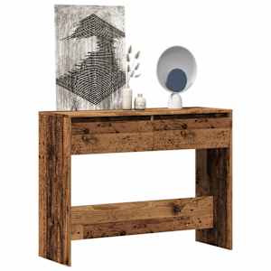Konzolový stolek old wood 100 x 35 x 76,5 cm kompozitní dřevo - obrázek 1