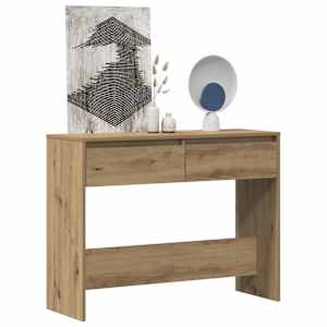 Konzolový stolek dub artisan 100x35x76,5 cm kompozitní dřevo - obrázek 3