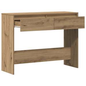 Konzolový stolek dub artisan 100x35x76,5 cm kompozitní dřevo - obrázek 4