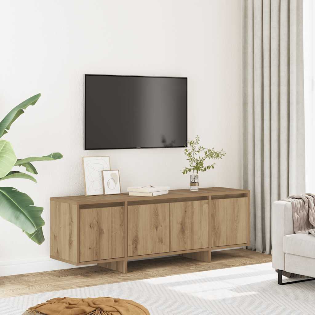 vidaXL Comodă TV, stejar artizanal, 120x30x40,5 cm, lemn prelucrat