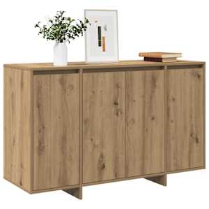 vidaXL Dressoir 120x41x75 cm bewerkt hout artisanaal eikenkleurig