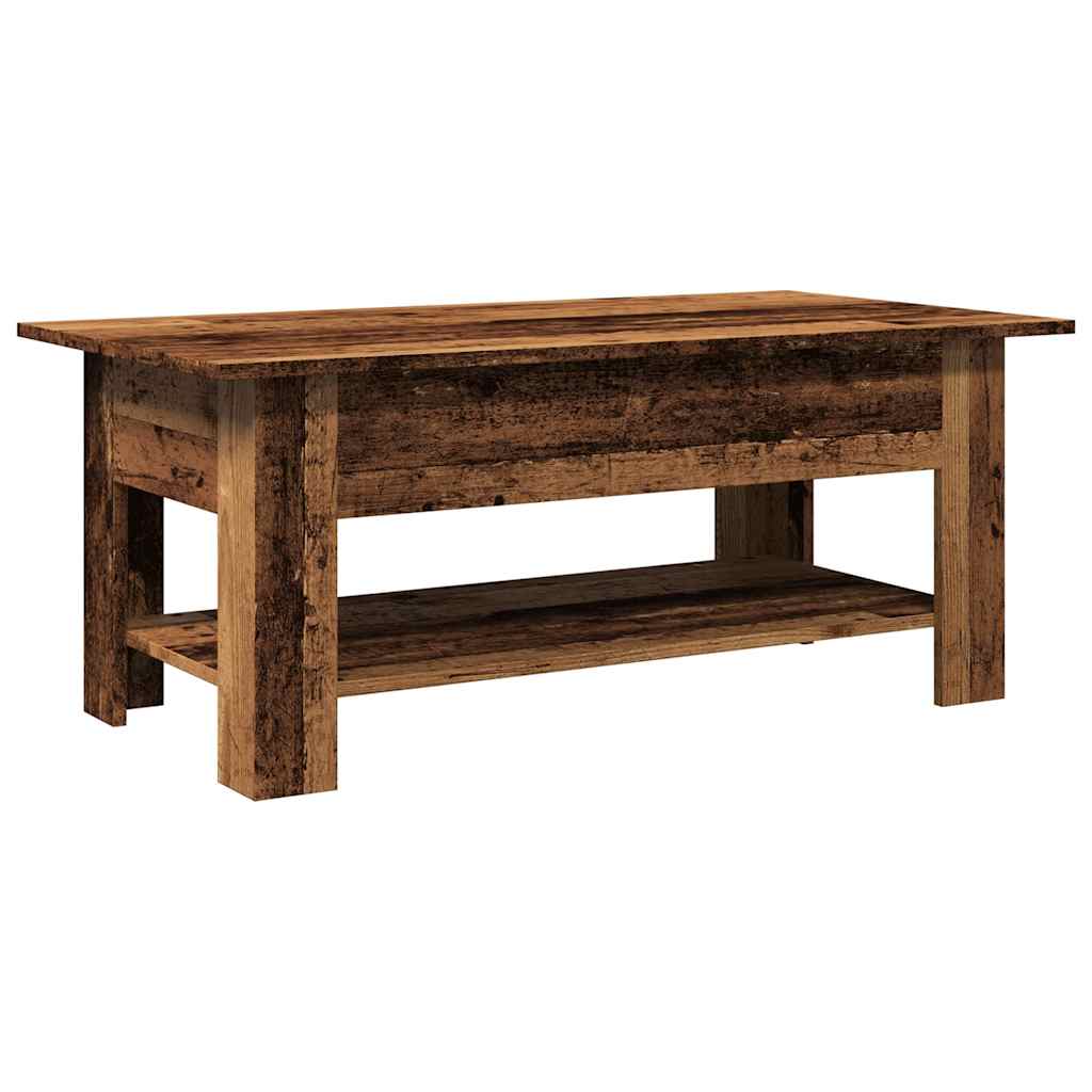 vidaXL Konferenční stolek old wood 102 x 55 x 42 cm kompozitní dřevo