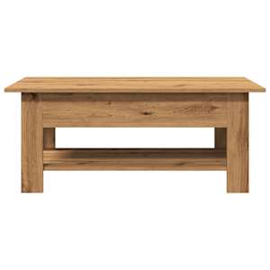 Konferenční stolek dub artisan 102x55x42 cm kompozitní dřevo - obrázek 4