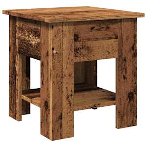 Konferenční stolek old wood 40 x 40 x 42 cm kompozitní dřevo - obrázek 2