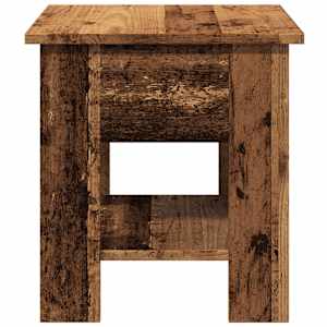 Konferenční stolek old wood 40 x 40 x 42 cm kompozitní dřevo - obrázek 5