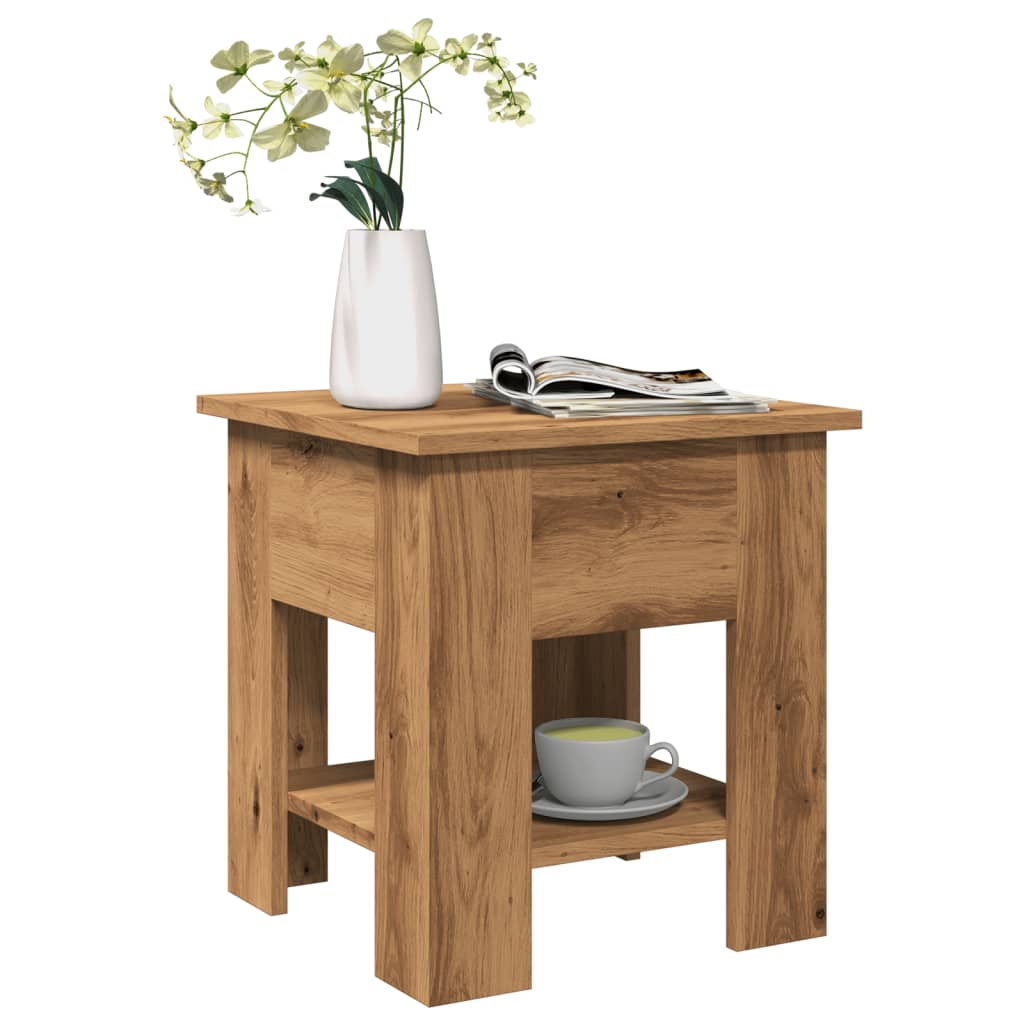 vidaXL Couchtisch Artisan-Eiche 40x40x42 cm Holzwerkstoff