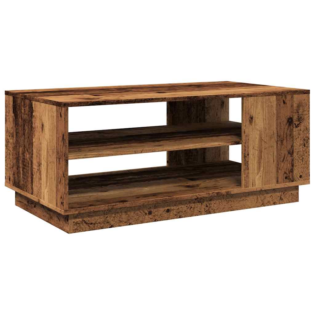 vidaXL Konferenční stolek old wood 102 x 55 x 43 cm kompozitní dřevo