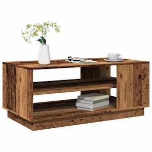 Konferenční stolek old wood 102 x 55 x 43 cm kompozitní dřevo - obrázek 1