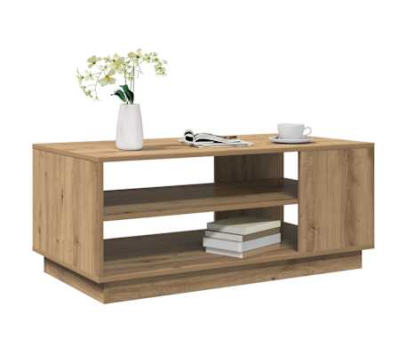 vidaXL kafijas galdiņš Artisan ozols 102x55x43 cm inženierijas koks