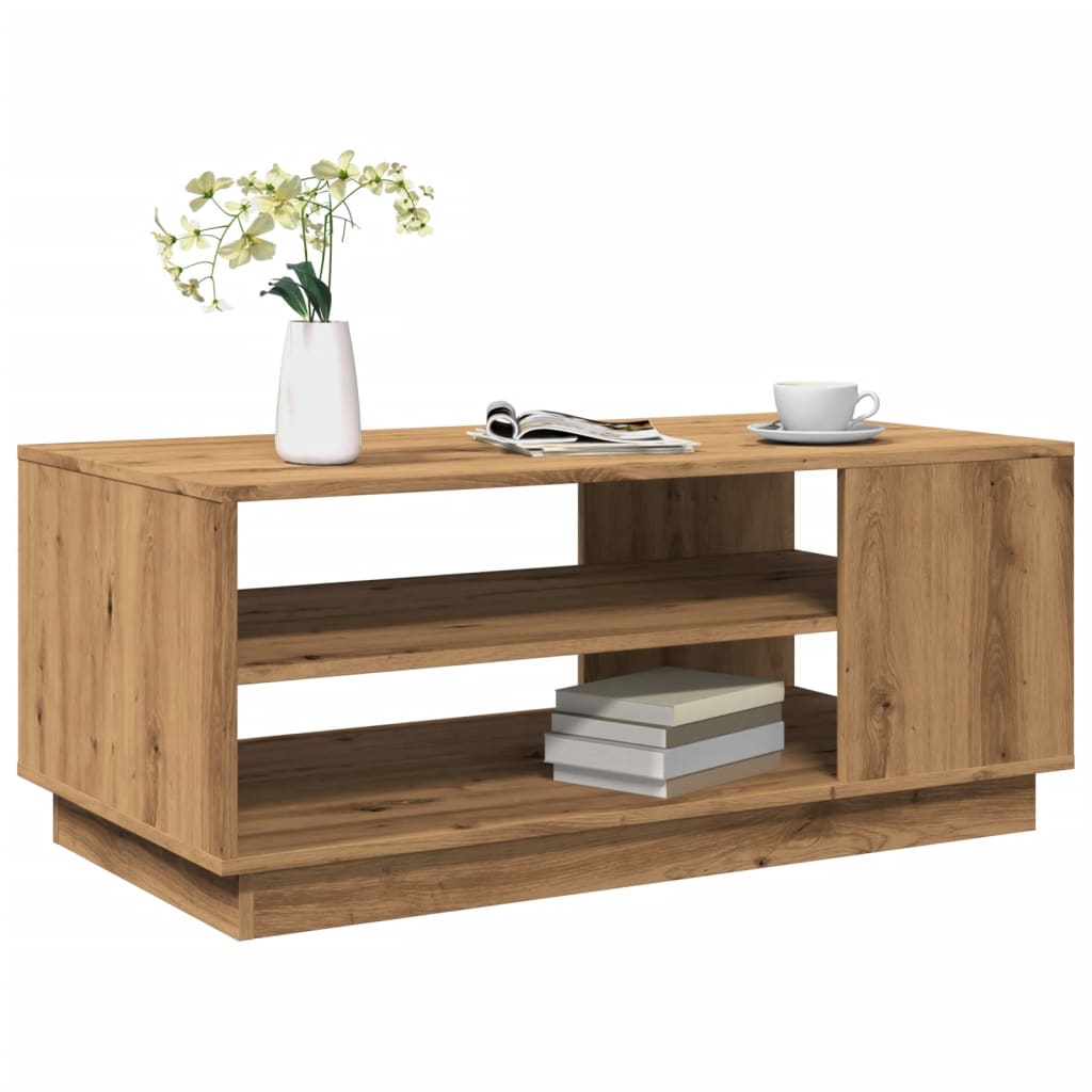 vidaXL Couchtisch Artisan-Eiche 102x55x43 cm Holzwerkstoff