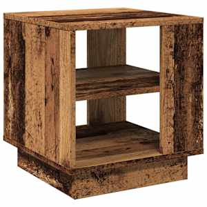 Konferenční stolek old wood 40 x 40 x 43 cm kompozitní dřevo - obrázek 2